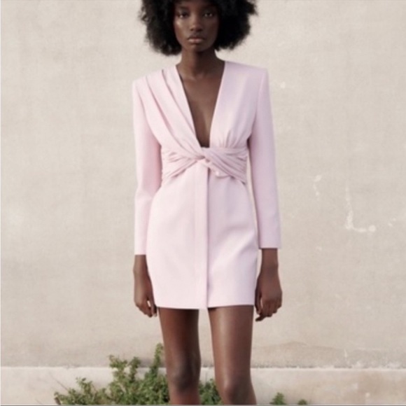 ❤️ Beautiful Zara Draped Blazer Dress - Picture 4 of 16